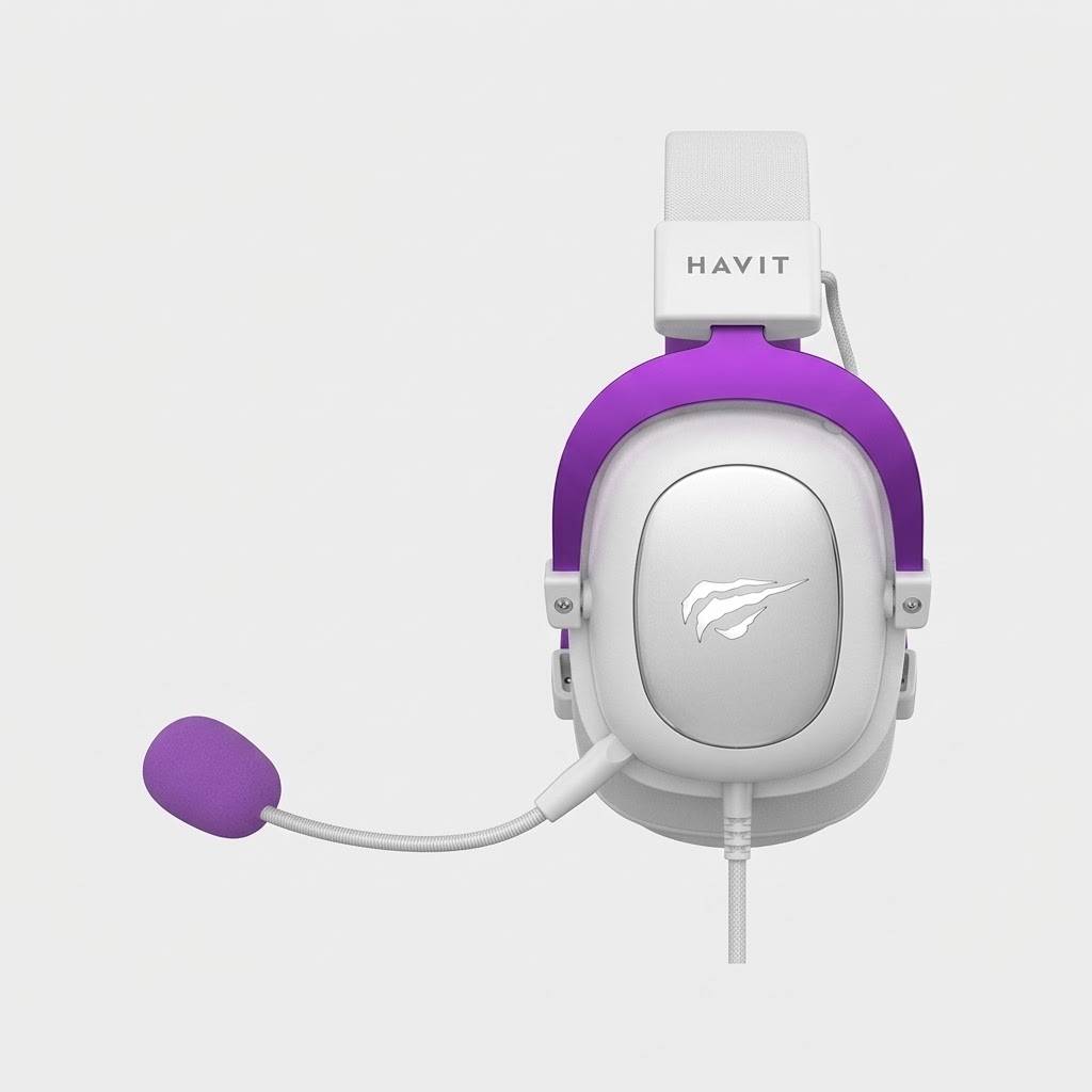 AURICULARES HAVIT GAMING SERIES H2002DP ROSA CON CABLE MICROFONO DESMONTABLE