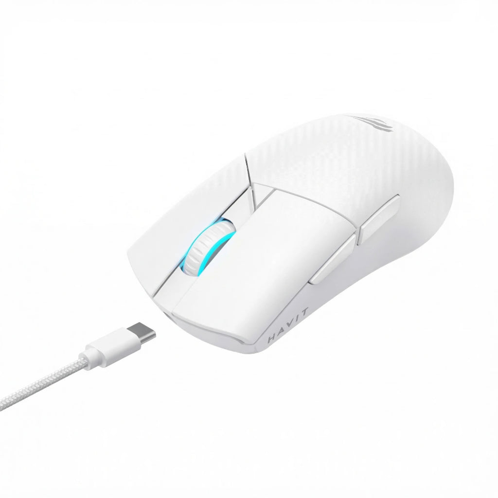 MOUSE HAVIT GAMING SERIES MS1038WB BLANCO INALAMBRICO 3 MODOS