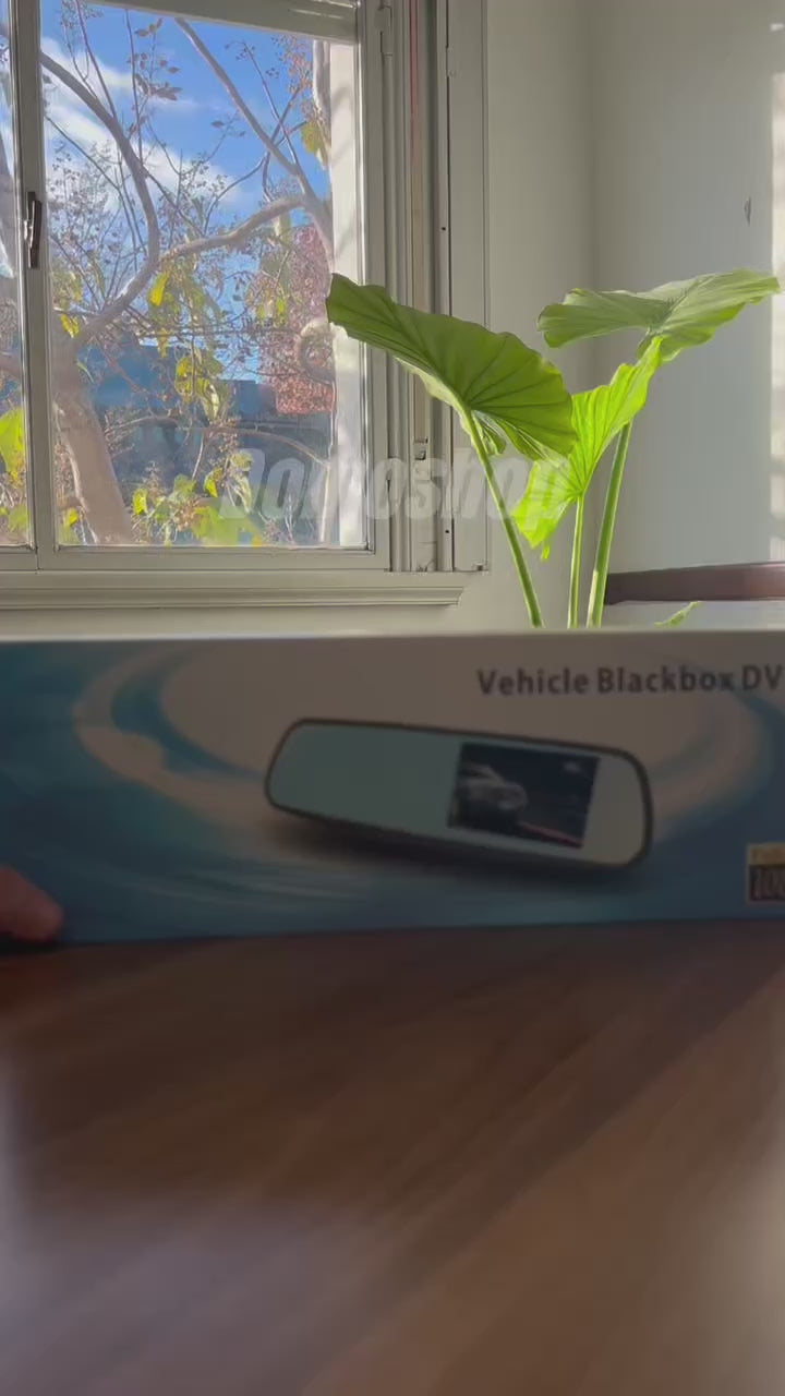 ESPEJO RETROVISOR CON CÁMARA DELANTERA Y TRASERA 1080P 140°